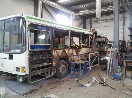 Ремонт автобусов, замена стекол, ремонт кузова стоимость ремонта и где отремонтировать - 